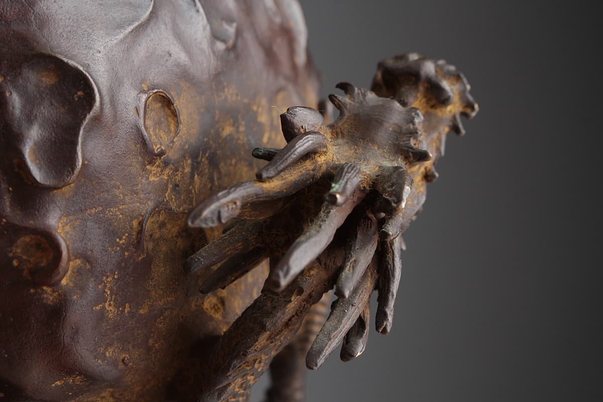 高岡銅器 獅子香炉 二上常太郎（号 元威） 香炉 二上元威 高岡銅器