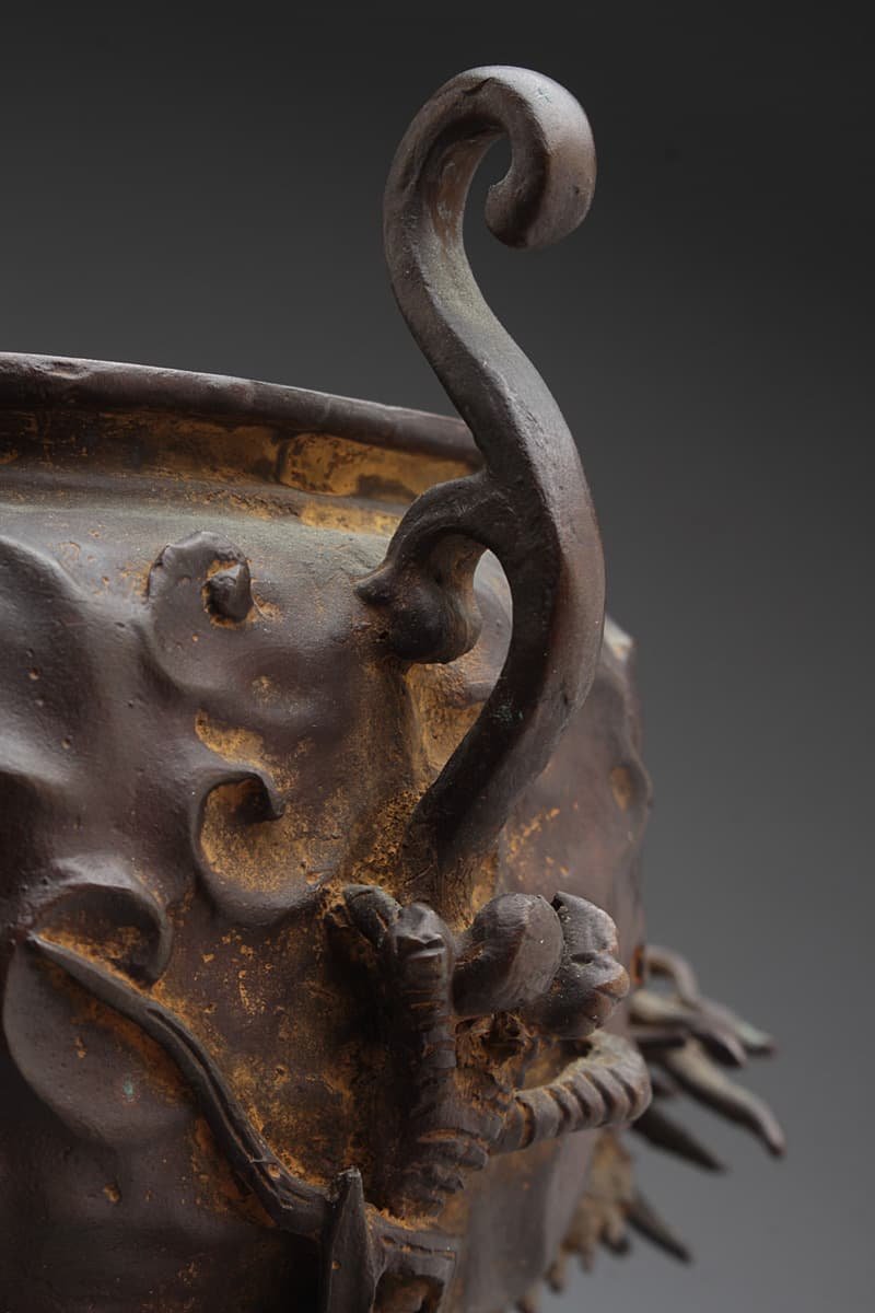 高岡銅器 獅子香炉 二上常太郎（号 元威） 香炉 二上元威 高岡銅器