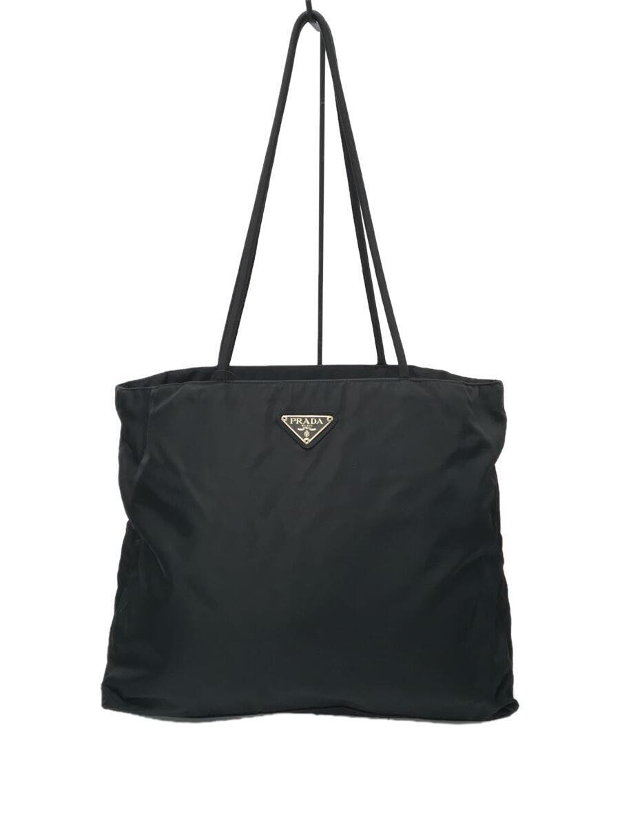 PRADA◆トートバッグ/ナイロン/ブラック