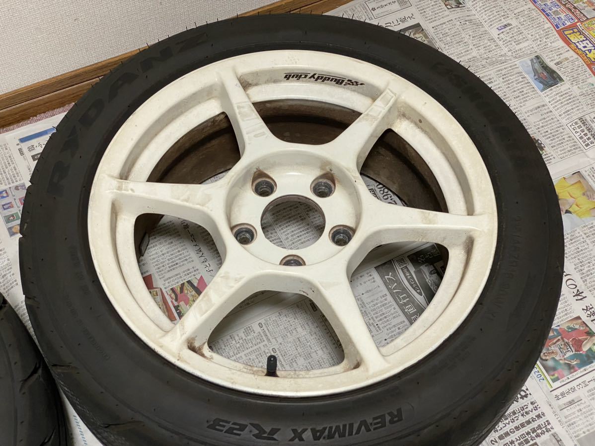 Buddy club P1 Racing 16インチ 7j 5h-114.3 +43 シバタイヤ付き2本