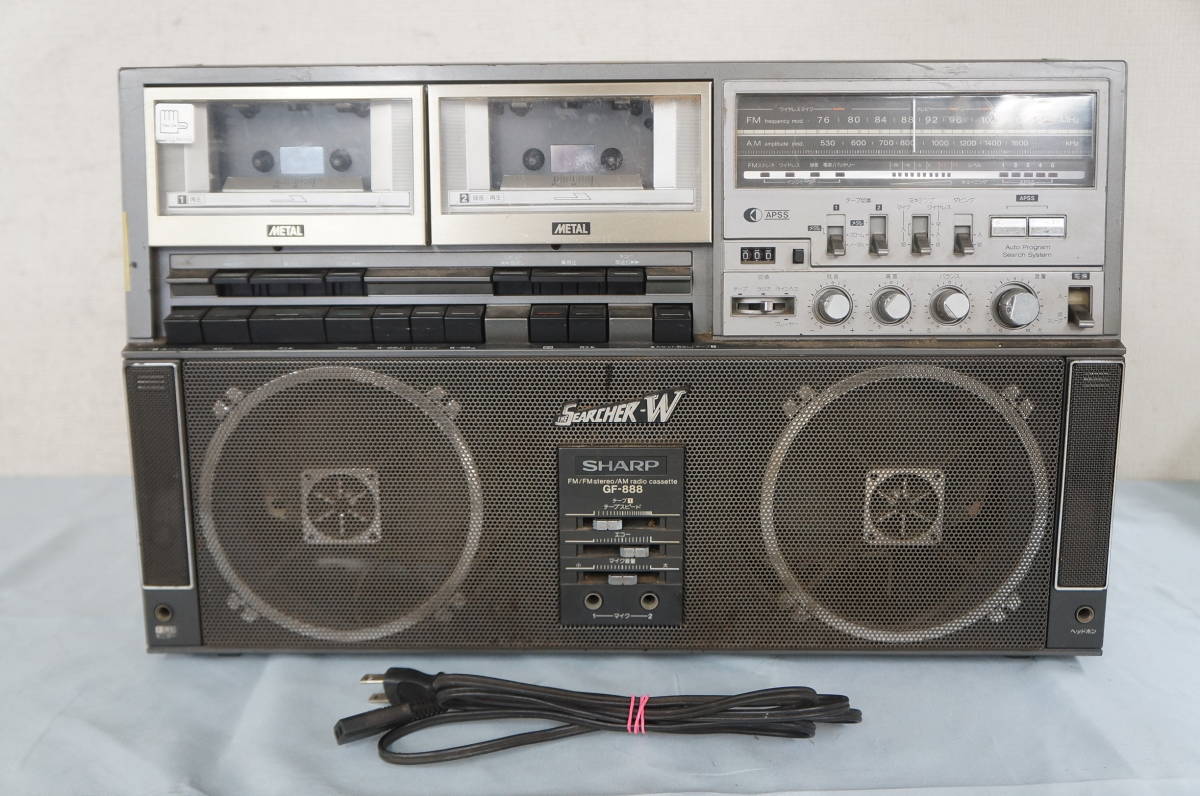 SHARP シャープ THE SEARCHER-W ザ サーチャー ラジカセ GF-888 ダブル