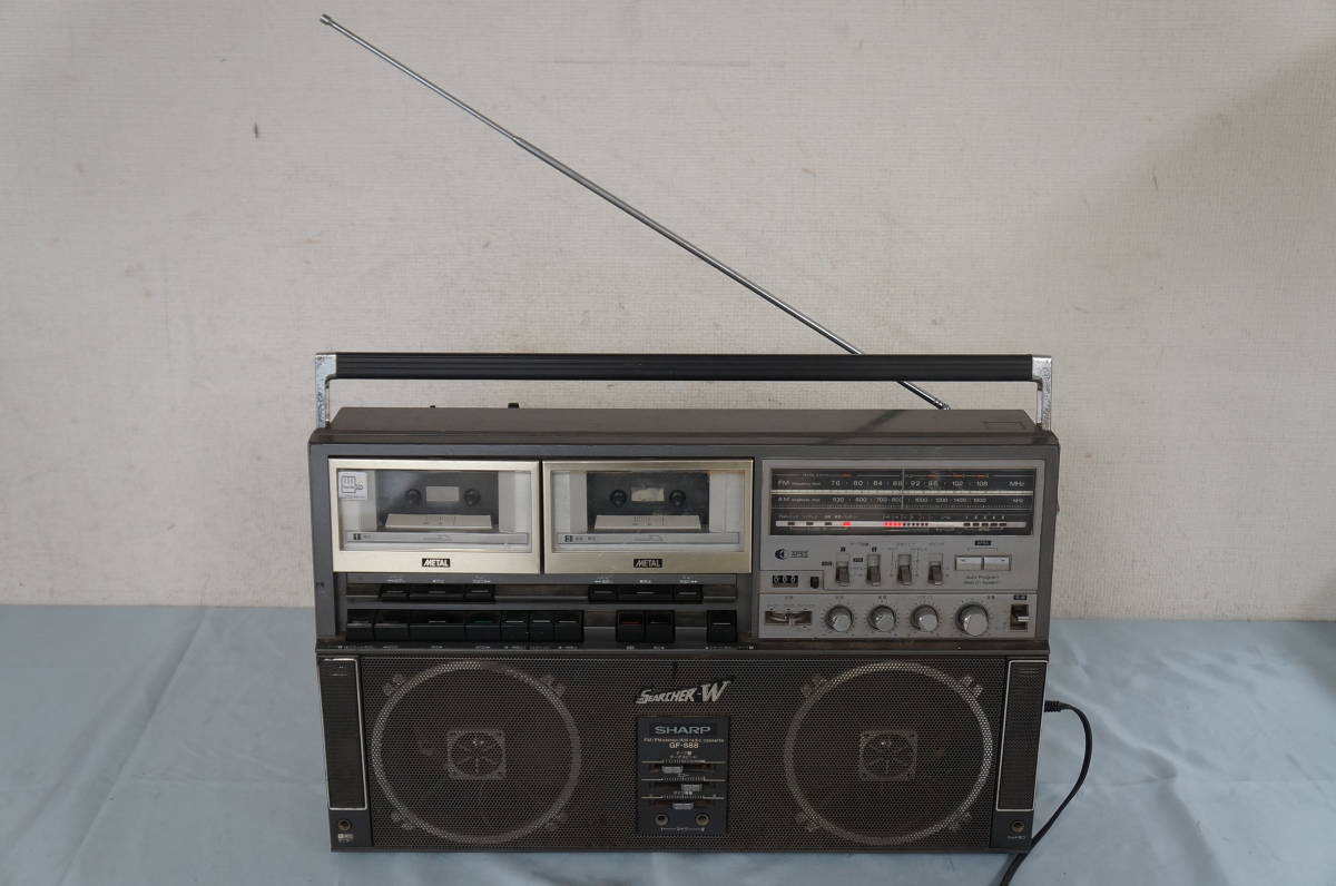 SHARP シャープ THE SEARCHER-W ザ サーチャー ラジカセ GF-888 ダブル