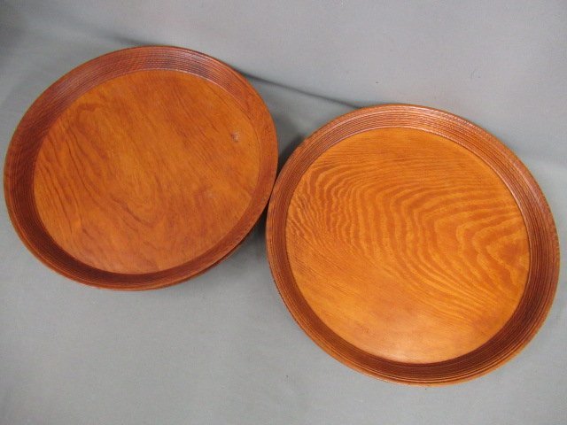 丸型・円形 松盆 十客】時代物懐石茶道具・在銘 径・35cm 古民芸