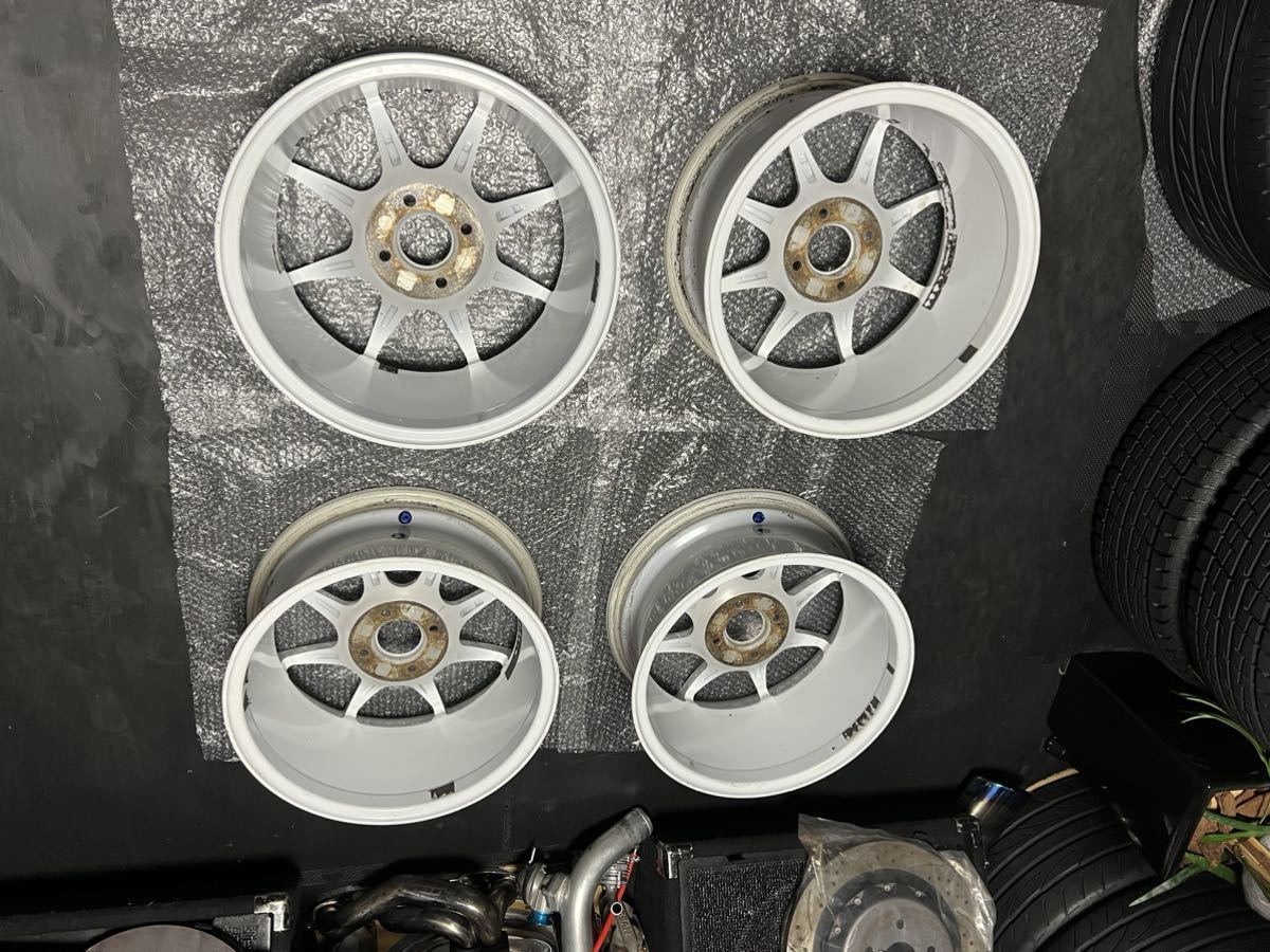 ステルスレーシング SPEC01 15インチ 7J 30 PCD100-4 ホワイト 逆反り 
