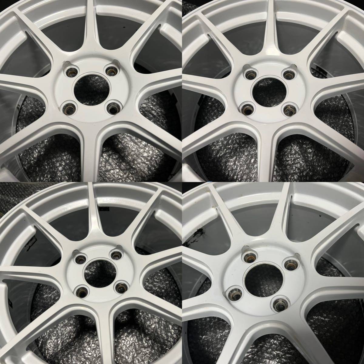ステルスレーシング Spec01 15インチ 100 4 7J +30 タイヤ付 ステルスレーシング SPEC01 15インチ 7J 30 PCD100-4 ホワイト 逆反り