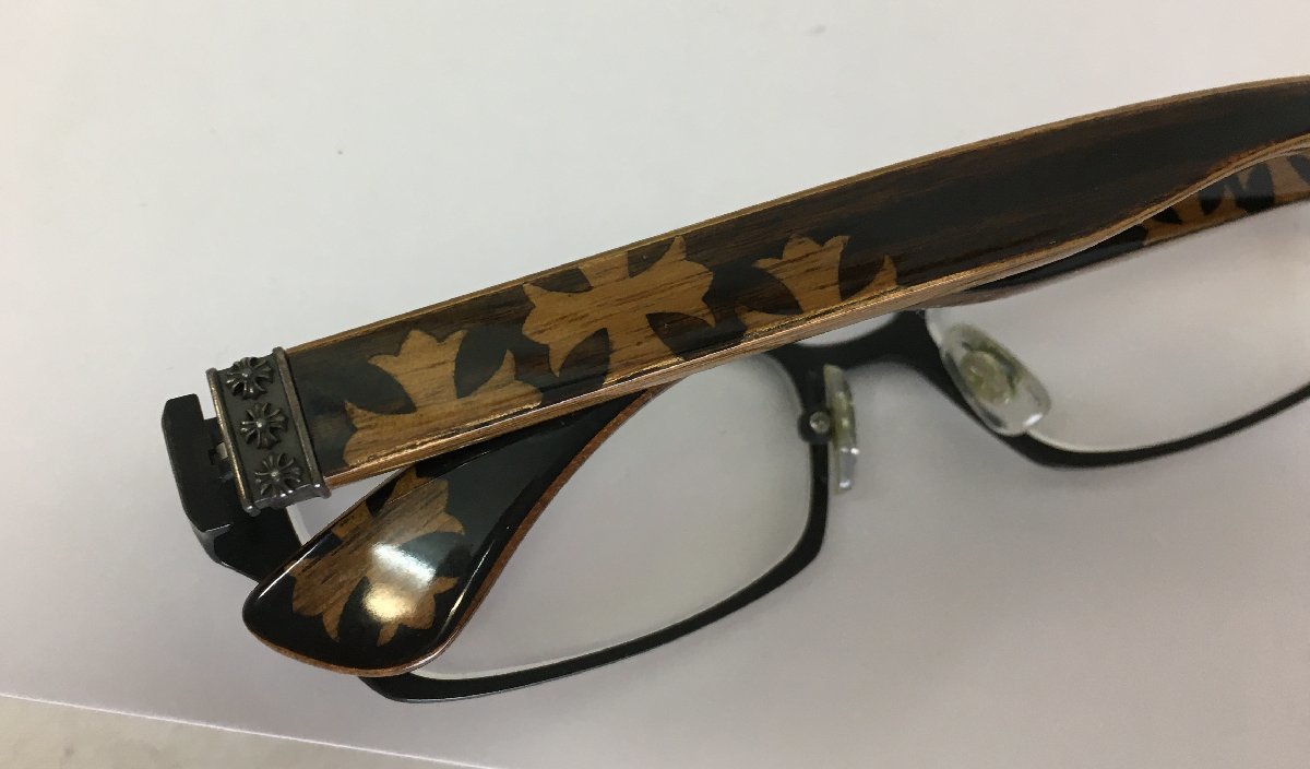 ◇CHROME HEARTS クロムハーツ DIXON YU-A 眼鏡 56□17-136 メガネ 度