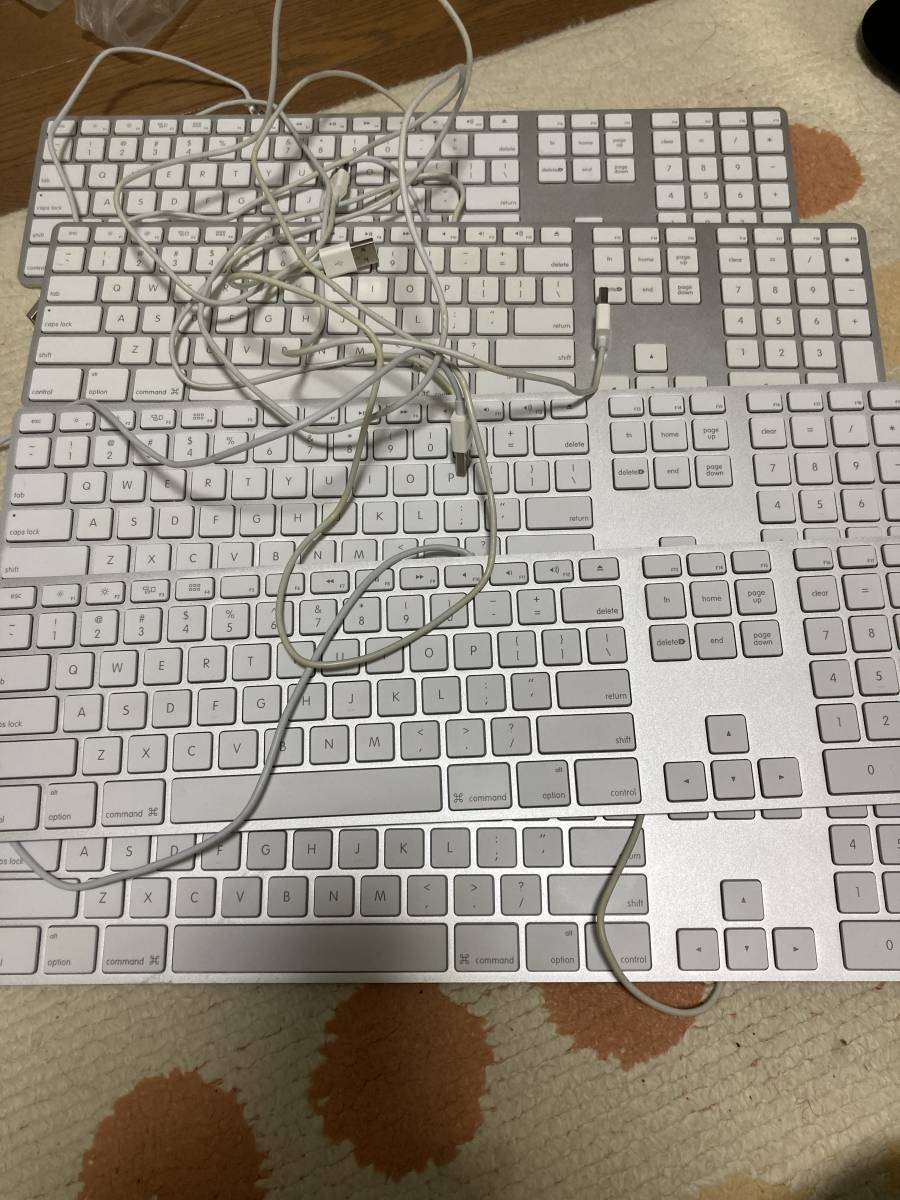 Apple Keyboard テンキー付きUSキーボード 7個セット
