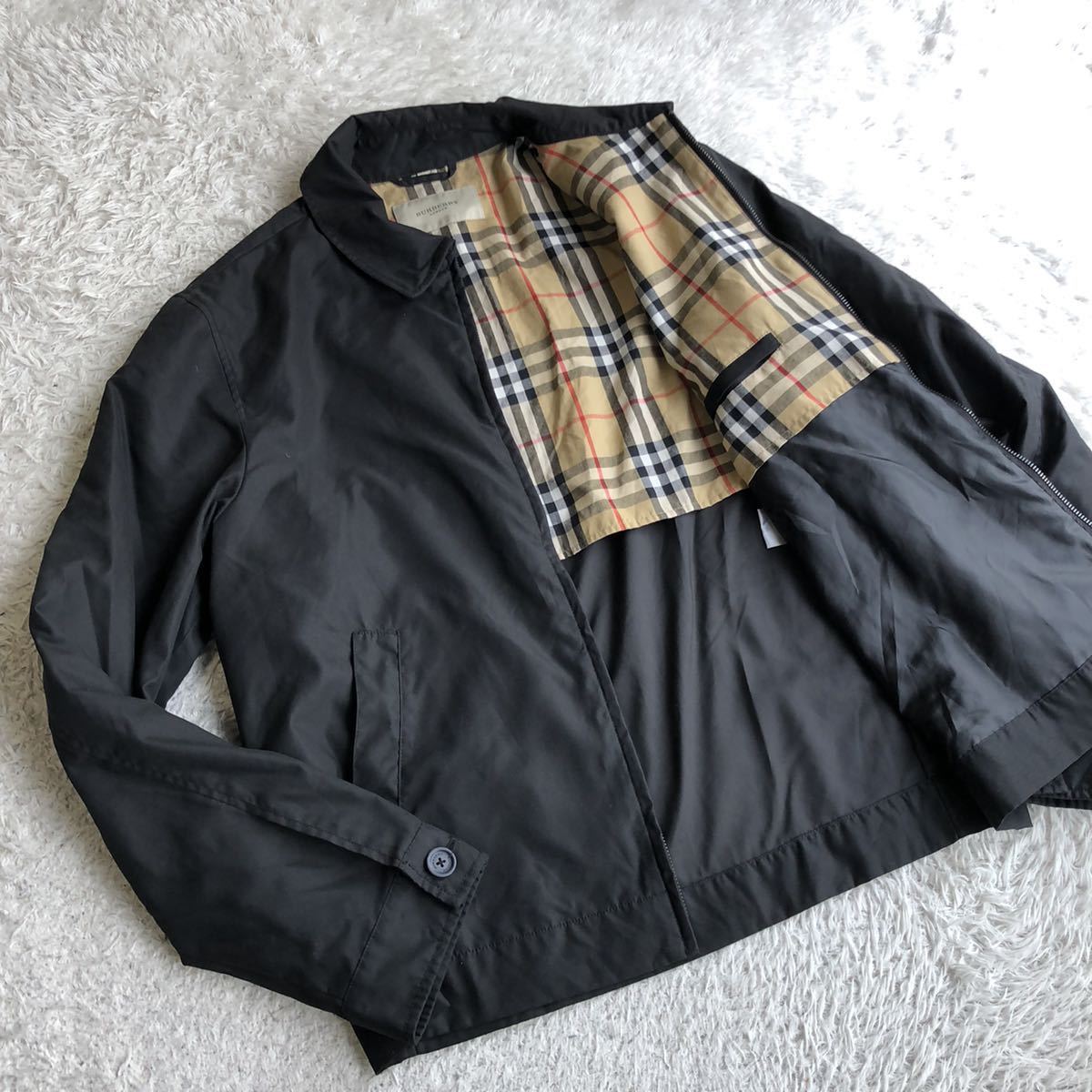 バーバリー ロンドン スウィングトップ ジャケット チェック柄 L～XL