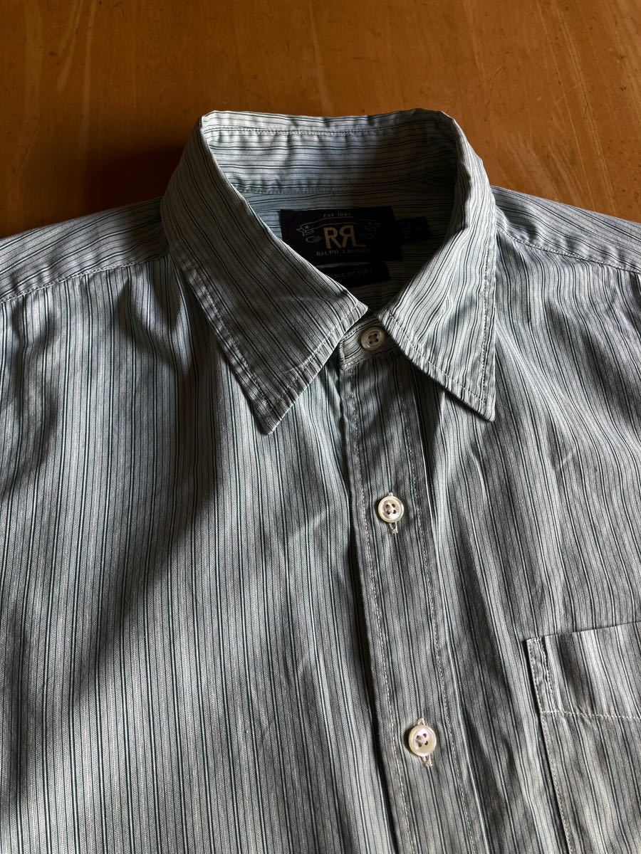 RRL ストライプワークシャツ S オールドディテール(ラルフローレン