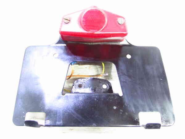 メグロ 250SG 超希少!! 純正 取り付け土台付 純正 テールランプ ライセンスプレート 検※ 目黒 K2 W1 W1S W1SA W3 メグロ 当時物 127R31