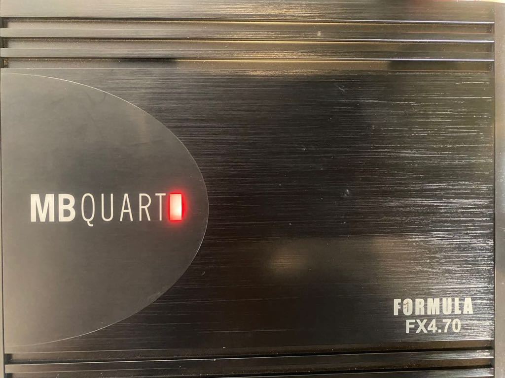 ☆MB QUART ☆FX4.70 ☆アンプ ☆560W RMS，☆4-Channel Formula Series Amplifier☆4チャンネル