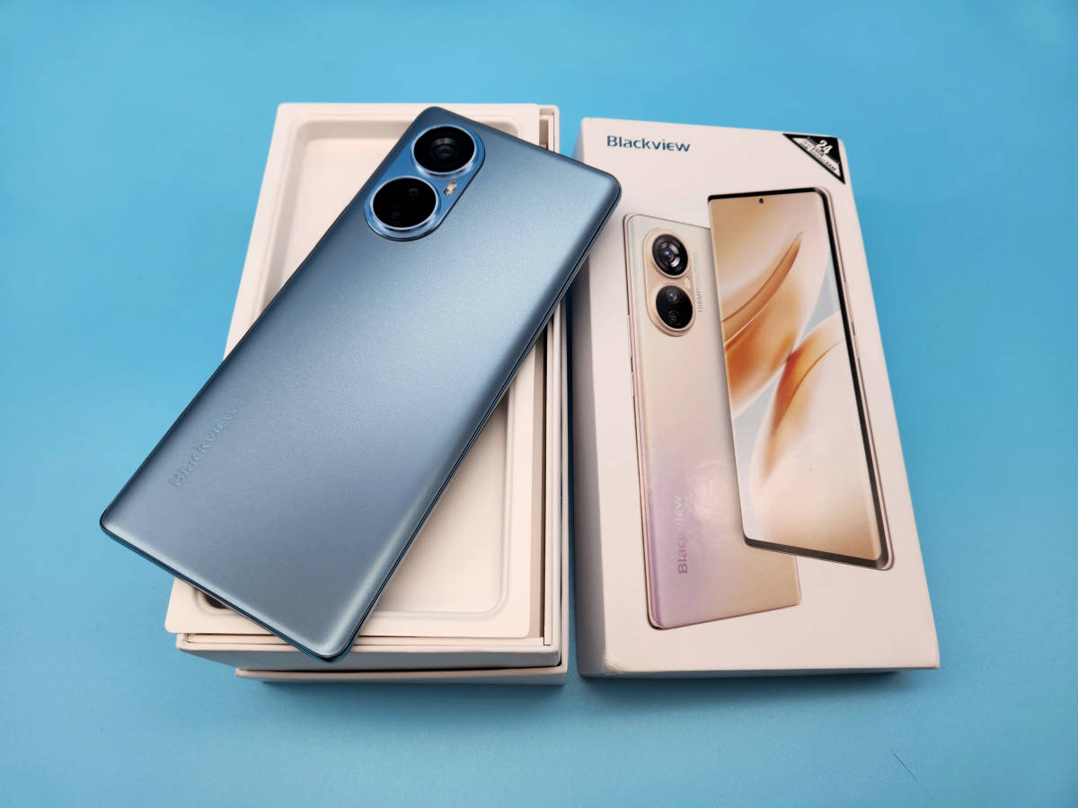 美品/使用1日程度「Blackview A200 Pro」Helio G99/ブルー/6.67 AMOLED 