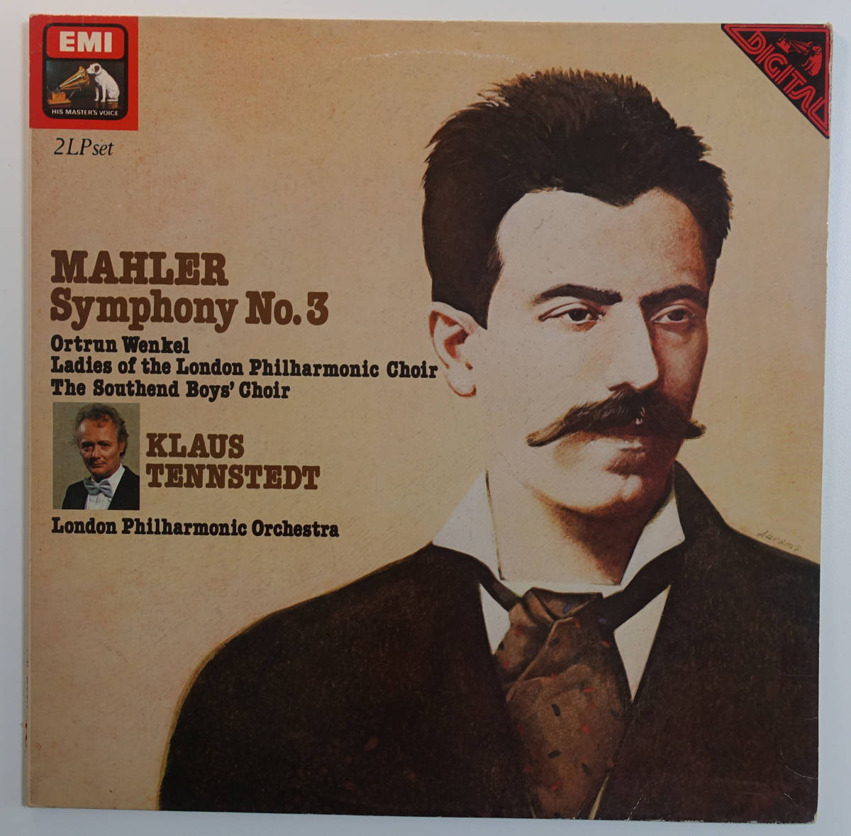 英HMV ASD 3873-4 マーラー交響曲第3番 クラウス・テンシュテット