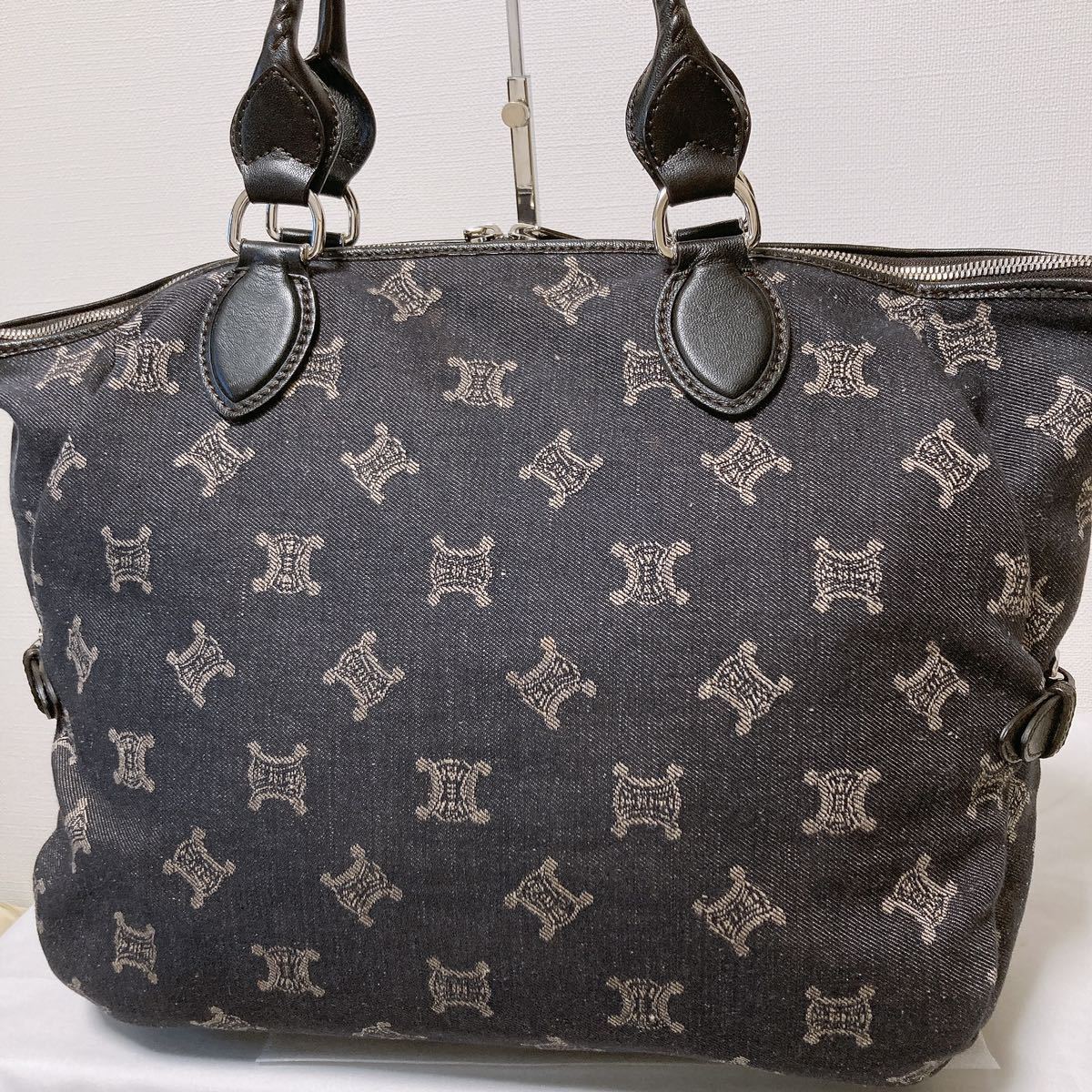 未使用品相当 CELINE セリーヌ トートバッグ ハンドバッグ デニム