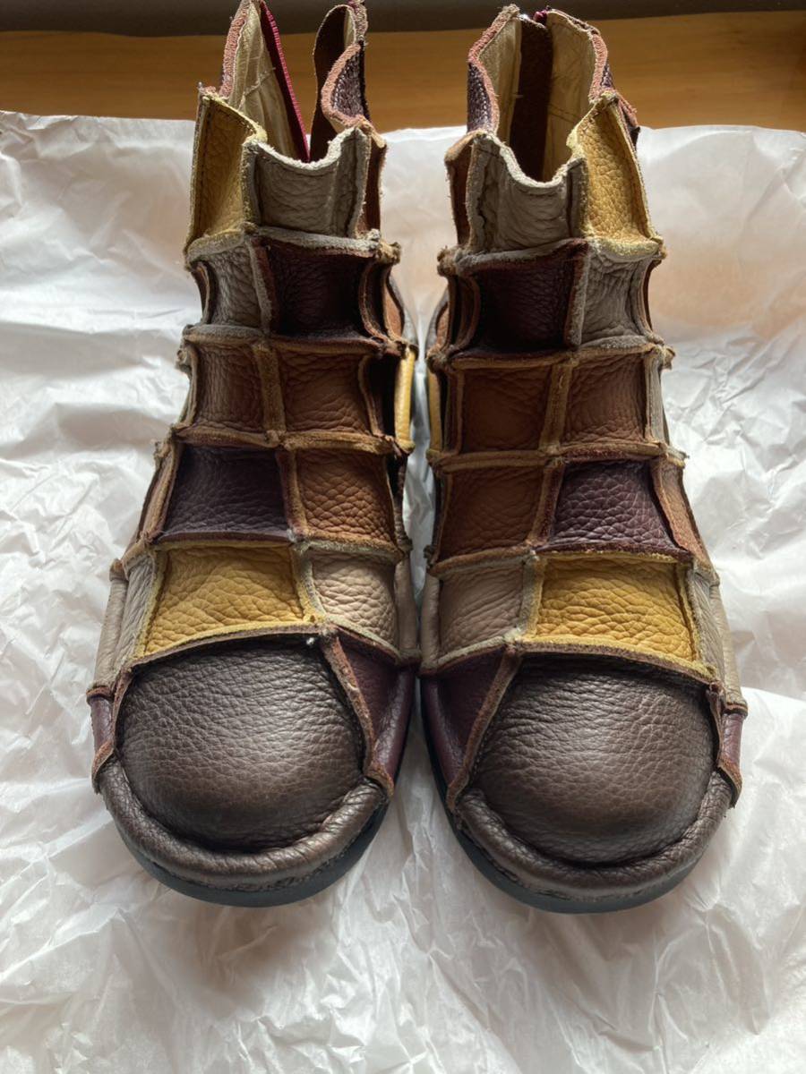 エスタシオン　estacion 革靴　ブーツ ss 美品　箱付き