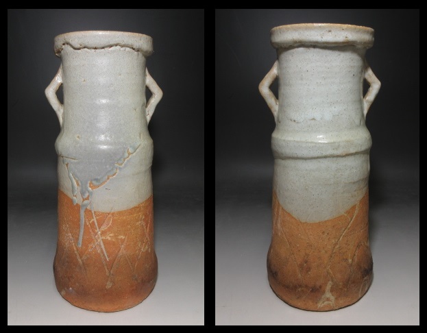 人間国宝 共箱 共布 萩花入 | 古 ○人間国宝 十一代