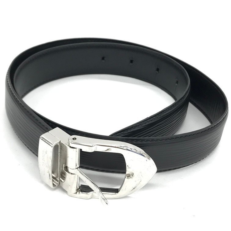 Louis Vuitton　ルイヴィトン　エピ　ベルト　サンチュール　 ノワール　110/44　LB0090【BJAR5069】