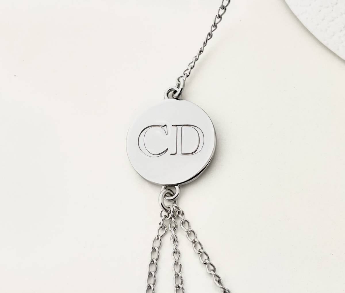 1円 ChristianDior 3連ネックレス クリスチャンディオール/ノベルティ 