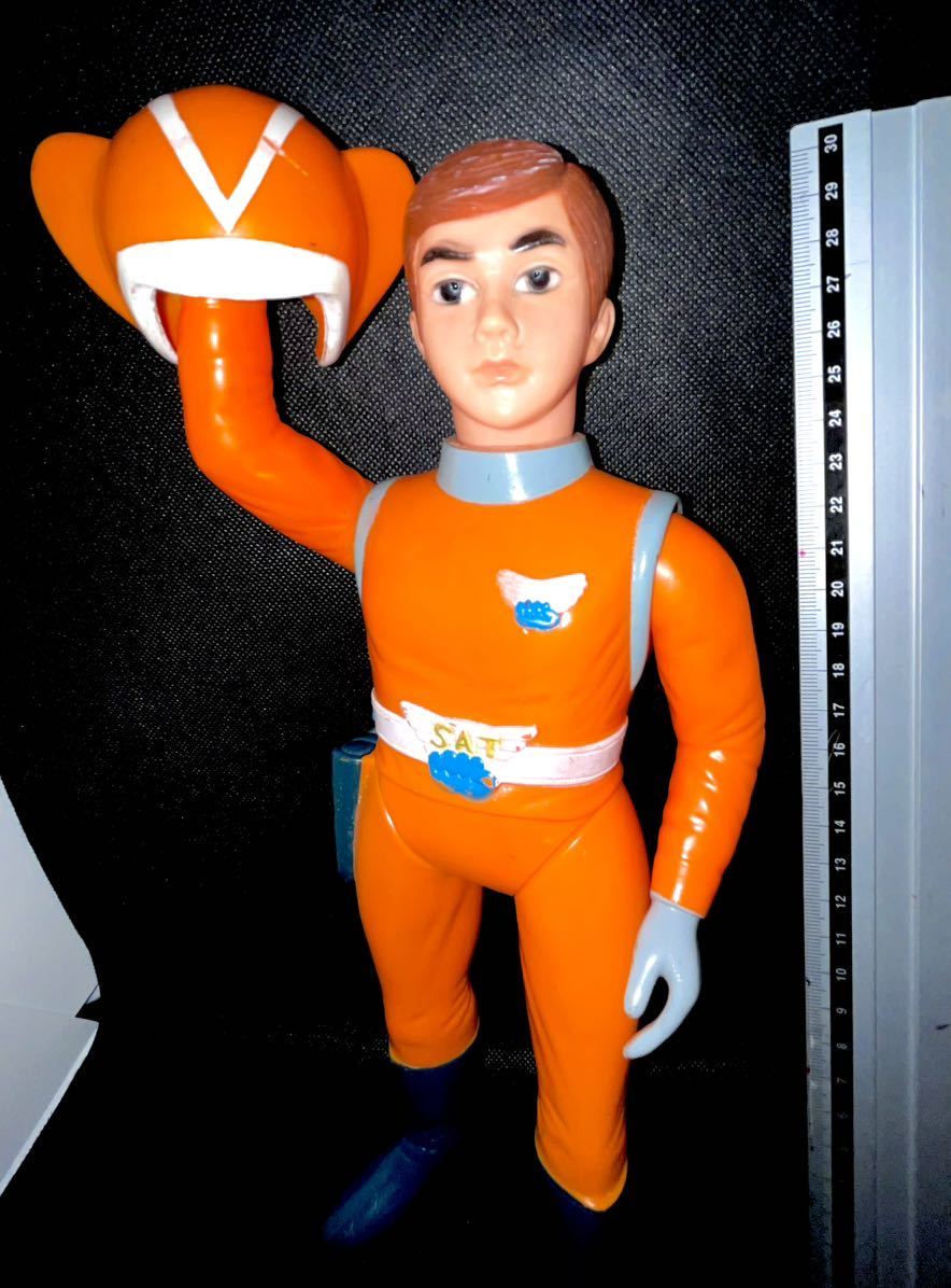 当時物！トリプルファイター　オレンジ　面取りソフビ 当時物！トリプルファイター オレンジ 面取りソフビ Yahoo