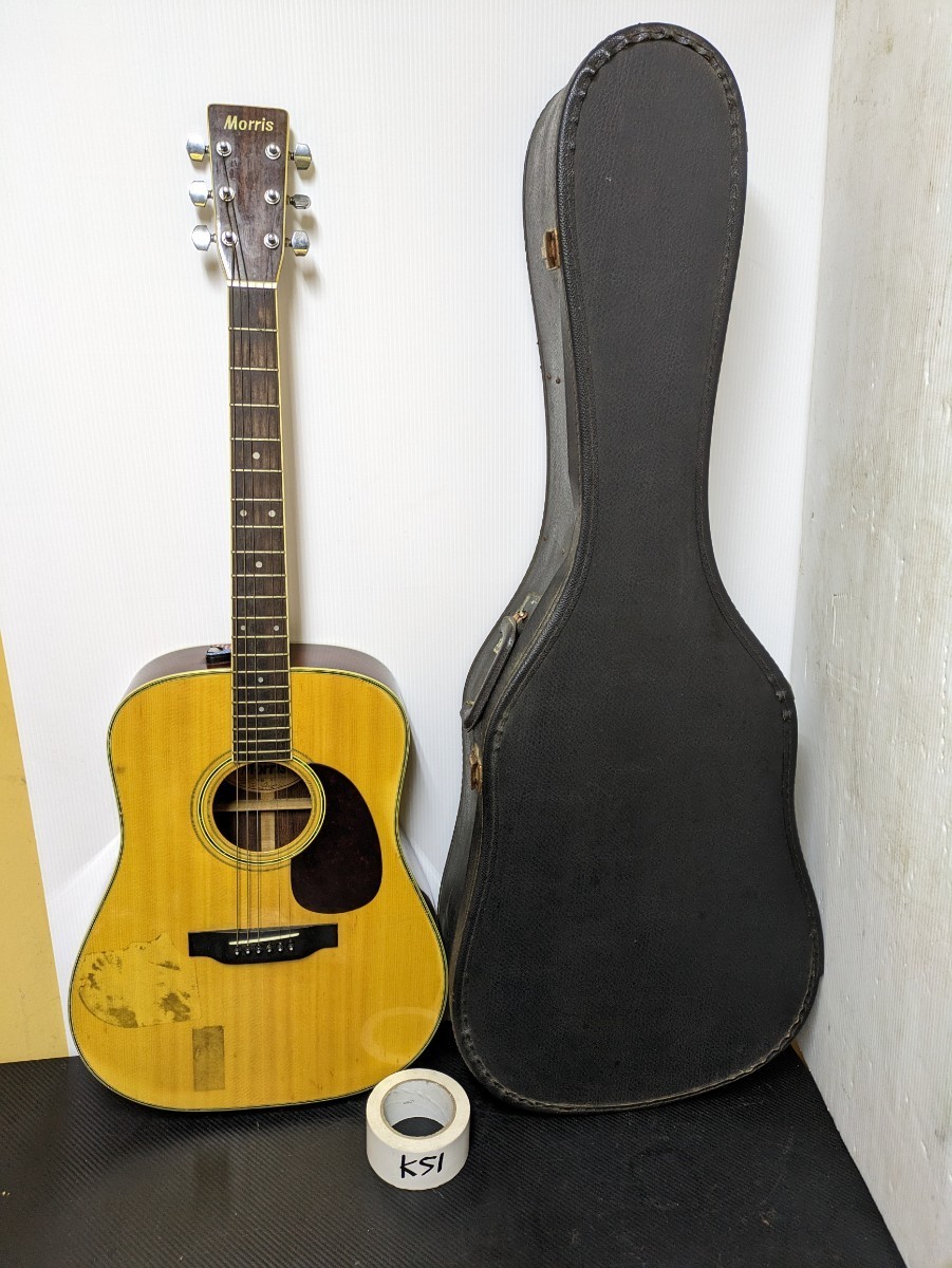 Morris　W-30　モーリスアコースティックギター　ケース付き Morris モーリス アコースティックギター W-30 楽器 ケース付き 日本