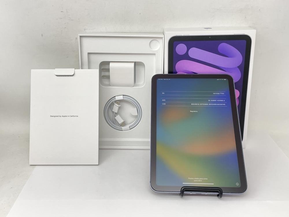 405【美品】 iPad mini6 256GB Apple 国内版SIM フリー パープル