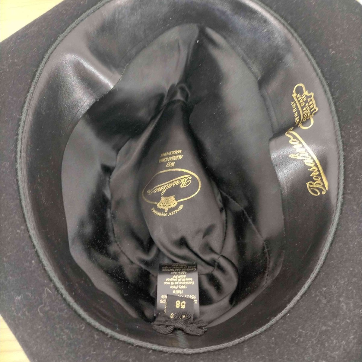 Borsalino ウールフェルトハット オレンジブルー 57 イタリア製 美品
