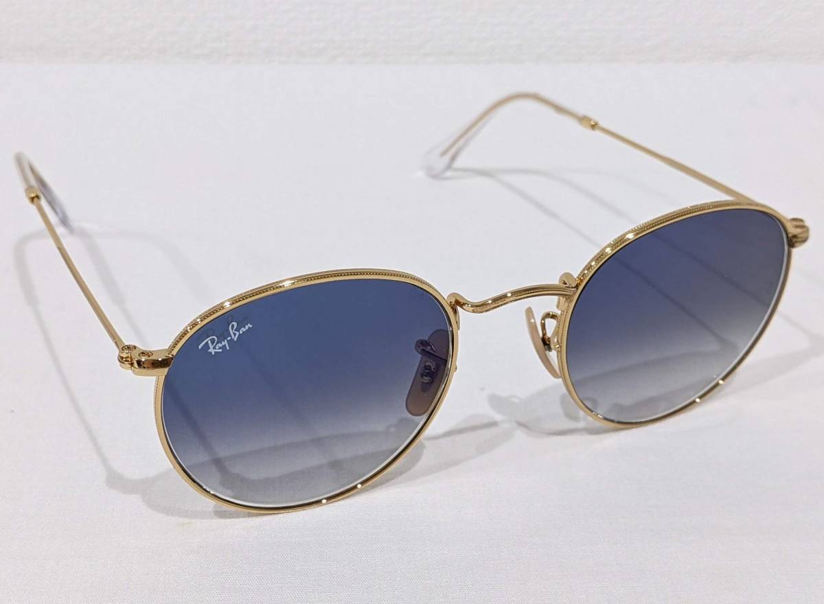 38033】1円～ Ray-Ban レイバン サングラス RB 3447-N ラウンドメタル 