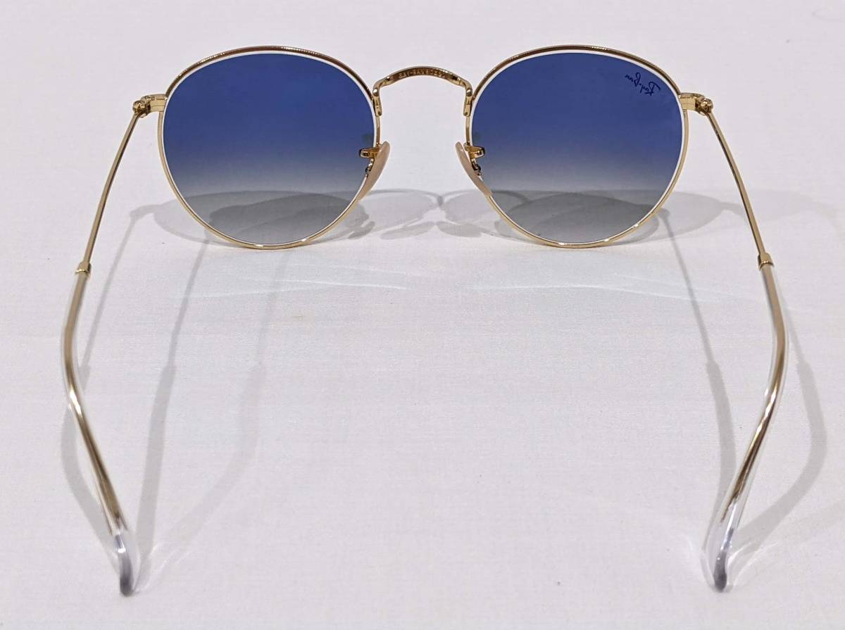 38033】1円～ Ray-Ban レイバン サングラス RB 3447-N ラウンドメタル 