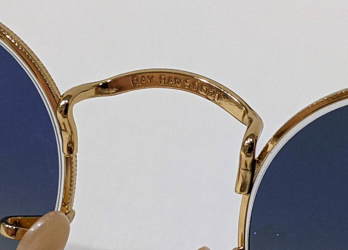38033】1円～ Ray-Ban レイバン サングラス RB 3447-N ラウンドメタル 