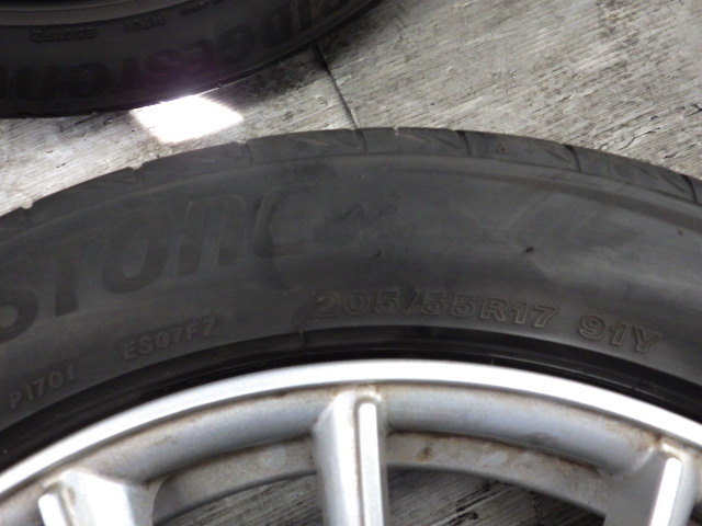 売り切り 4本 17-7.5J +47 5H/120 205/55R17 22年製 MSW OZ 17インチ