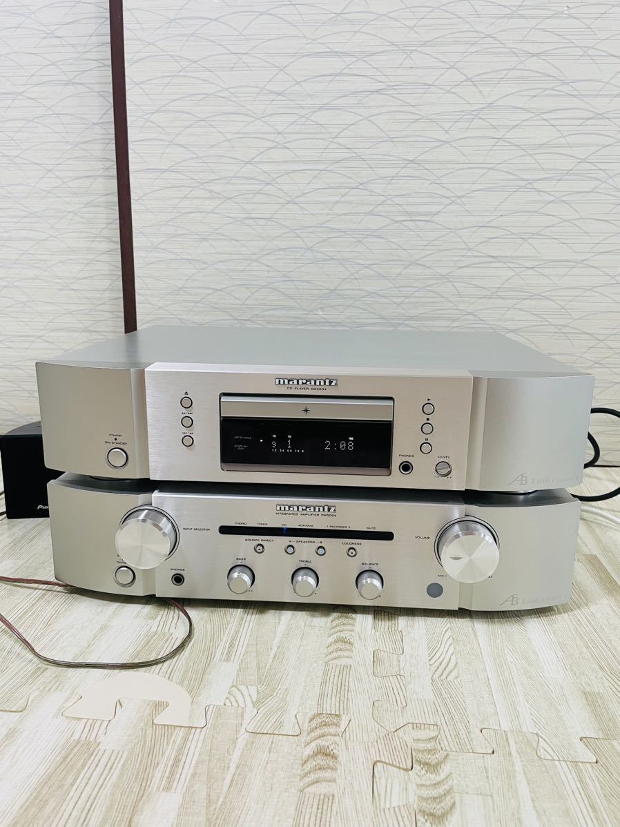 動作品】marantz マランツCDプレイヤーCD5004 とアンプPM5004 音出し