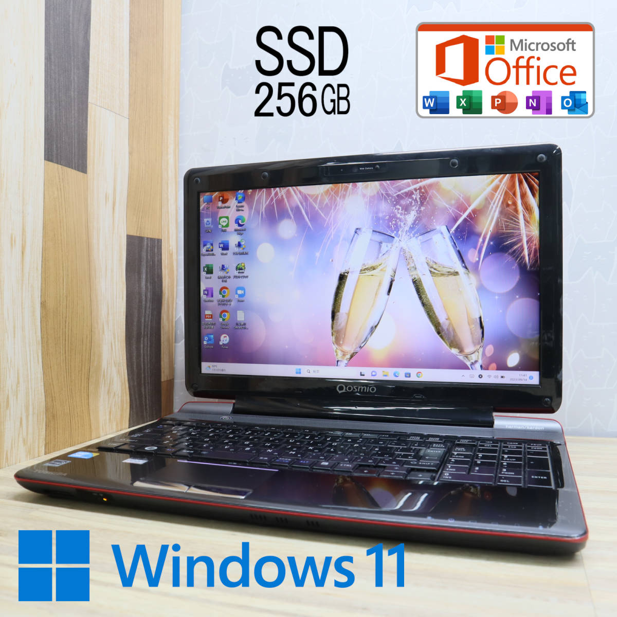 ☆美品 高性能i5！新品SSD256GB☆V658 Core i5-520M Webカメラ Win11 