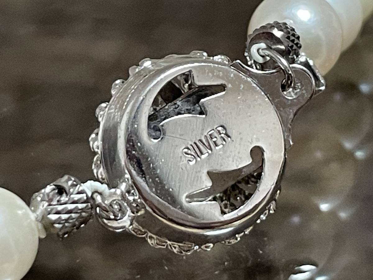ネックレス パール 本真珠 SILVER 7.0-7.4mm アコヤ真珠 あこや真珠 
