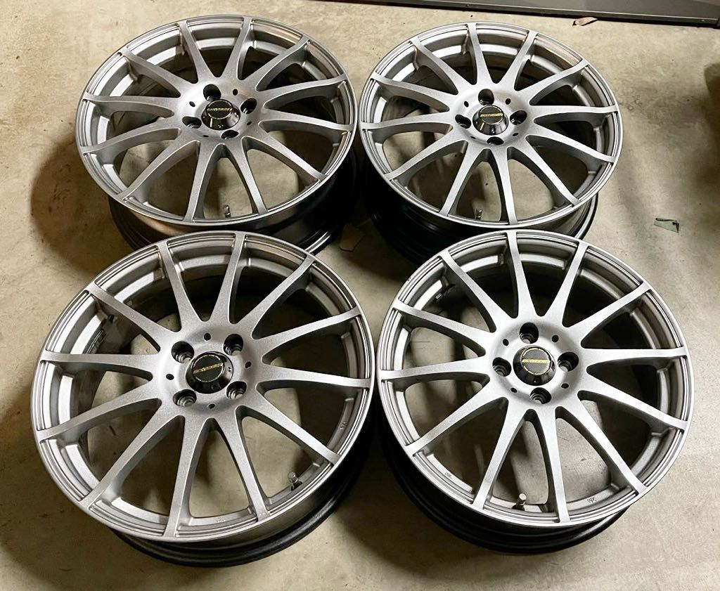 美品　SCHENEDER ？17x 6.5J+53 4穴/100 ハブ67mm 4本セットスイフト アクア ヴィッツ ヤリス フィット ノート カローラ