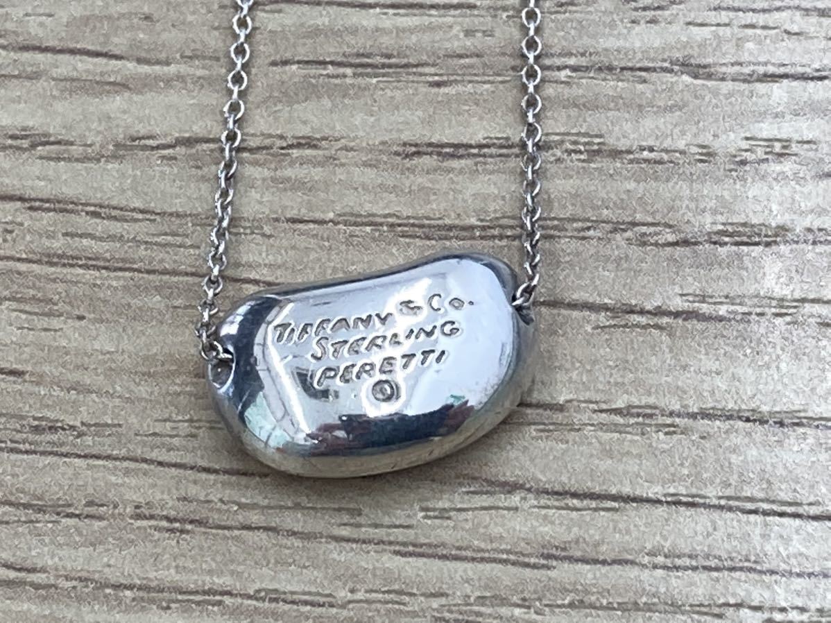 TIFFANY&Co SV925 ティファニー ビーンズネックレス 5.5g 小傷あり