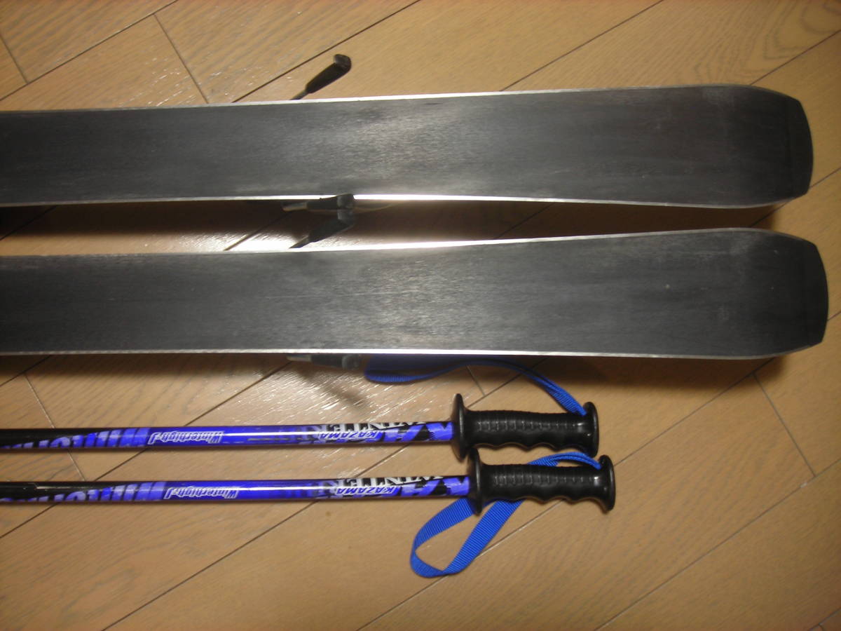 メンテ済 120cm 靴22cm NORDICA カービングスキーセット メンテ済