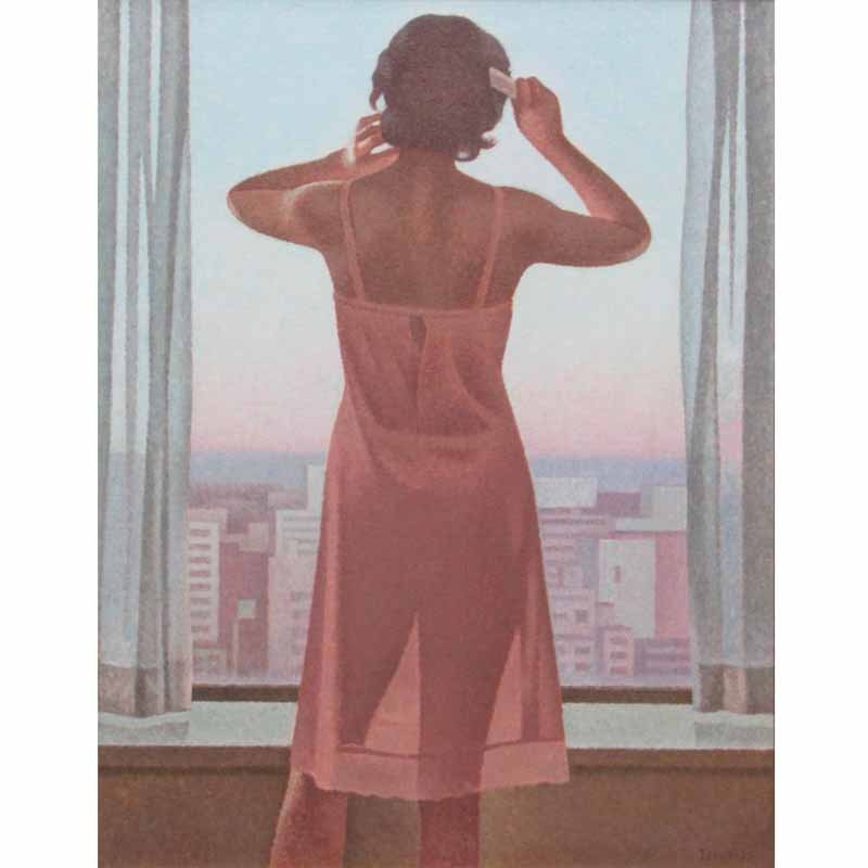 真作保証 寺井力三郎 「画家とモデル」 油彩8号 出展作品 日動画廊取扱 GINZA絵画館】寺井力三郎 油絵10号「朝」裸婦画名人・一枚の繪人気