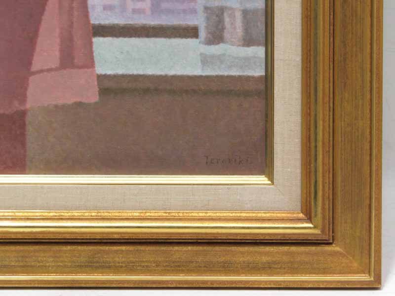 GINZA絵画館】寺井力三郎 油絵10号「朝」裸婦画名人・一枚の繪人気