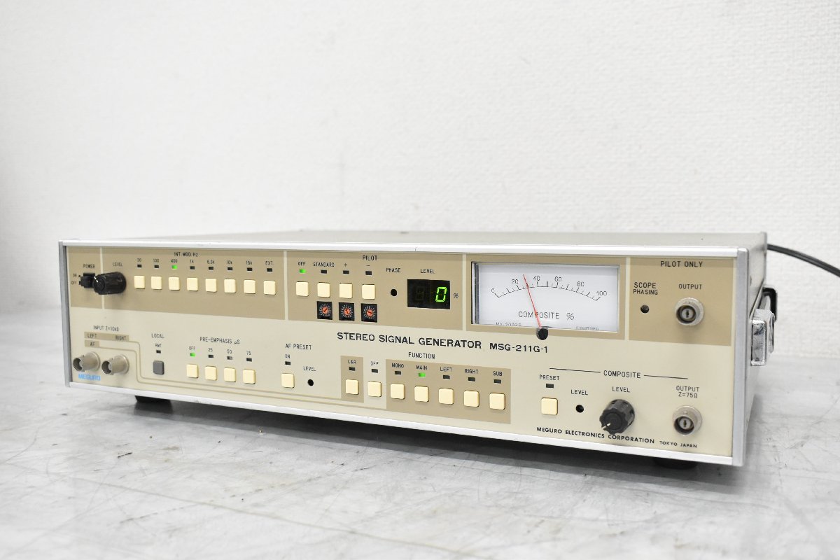 Σ8461 現状品 MEGURO 目黒 シグナルジェネレーター MSG-211G-1