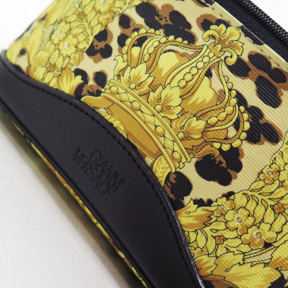 90s GIANNI VERSACE CROWN BAROQUE VANITY BAG VINTAGE ジャンニ