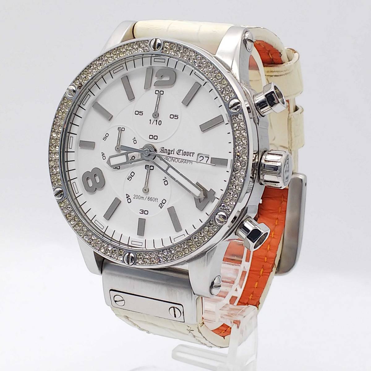 送料無料【電池交換済】★エンジェルクローバー★ANGEL CLOVER★クロノグラフ★EVC46★　メンズ/腕時計/アナログ/クォーツ