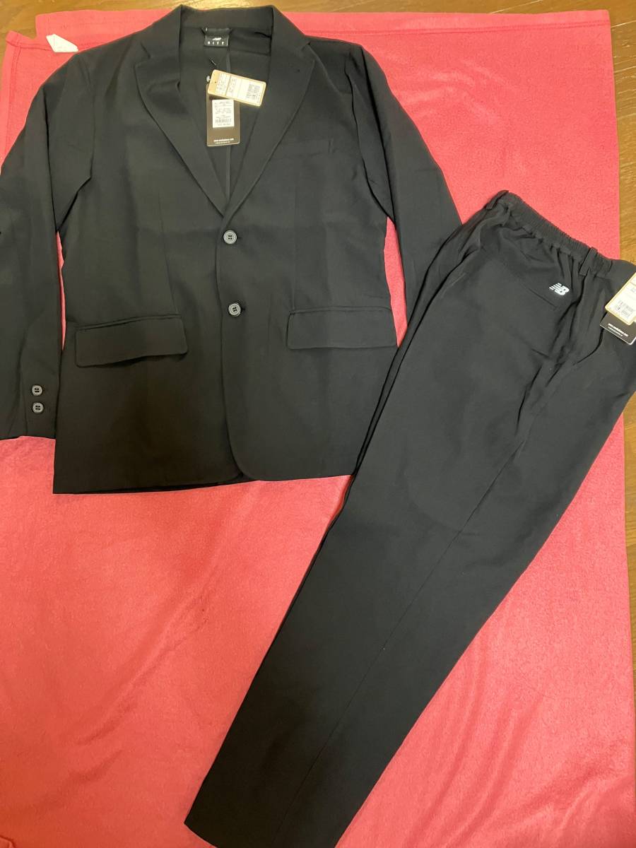 ○ニューバランス THE CITY スーツ セットアップ 上下 M 黒 定価24970