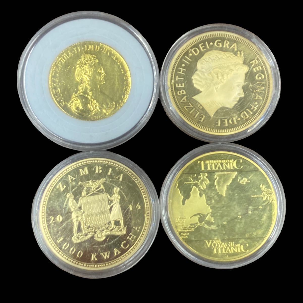 大特価！タイタニック号記念金貨メダル３種類 (貨幣)の落札相場・落札価格 -「タイタニック」(硬貨) eBay |  タイタニック号の遺品、最も裕福な乗客の金時計が２．３億円で落札 外国金貨 タイタニック記念 ZANBIA 1000KWACHA記念 エリザベス2世  2010記念 1782年ロシア10 ...