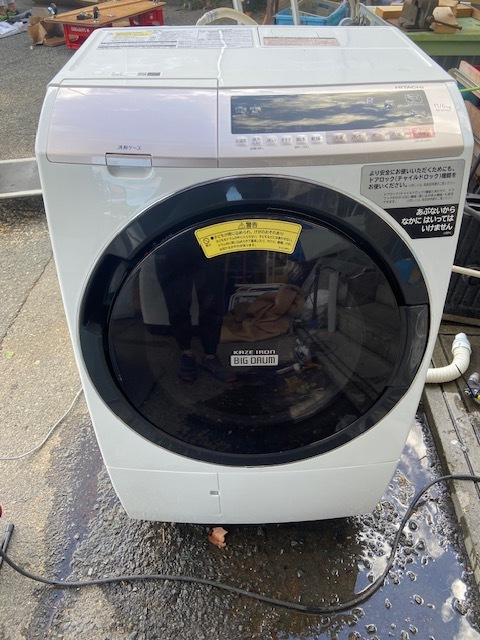 H0990ta HITACHI BD-SV110CR ドラム式洗濯機 洗濯11kg 乾燥6kg 直接