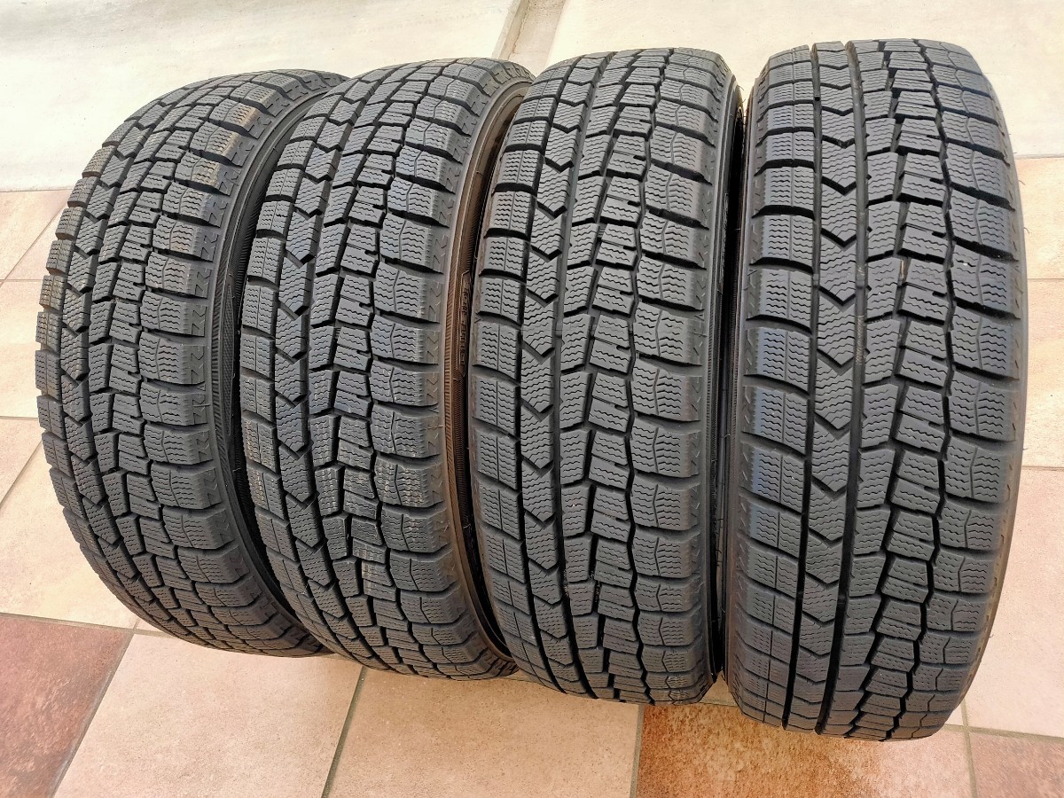 即決 超バリ溝 8.0mm以上 DUNLOP ダンロップ WINTER MAXX WM02 ウィンターマックス 165/55R15 4本 165 55 15 バリ山 スタッドレス バリ溝