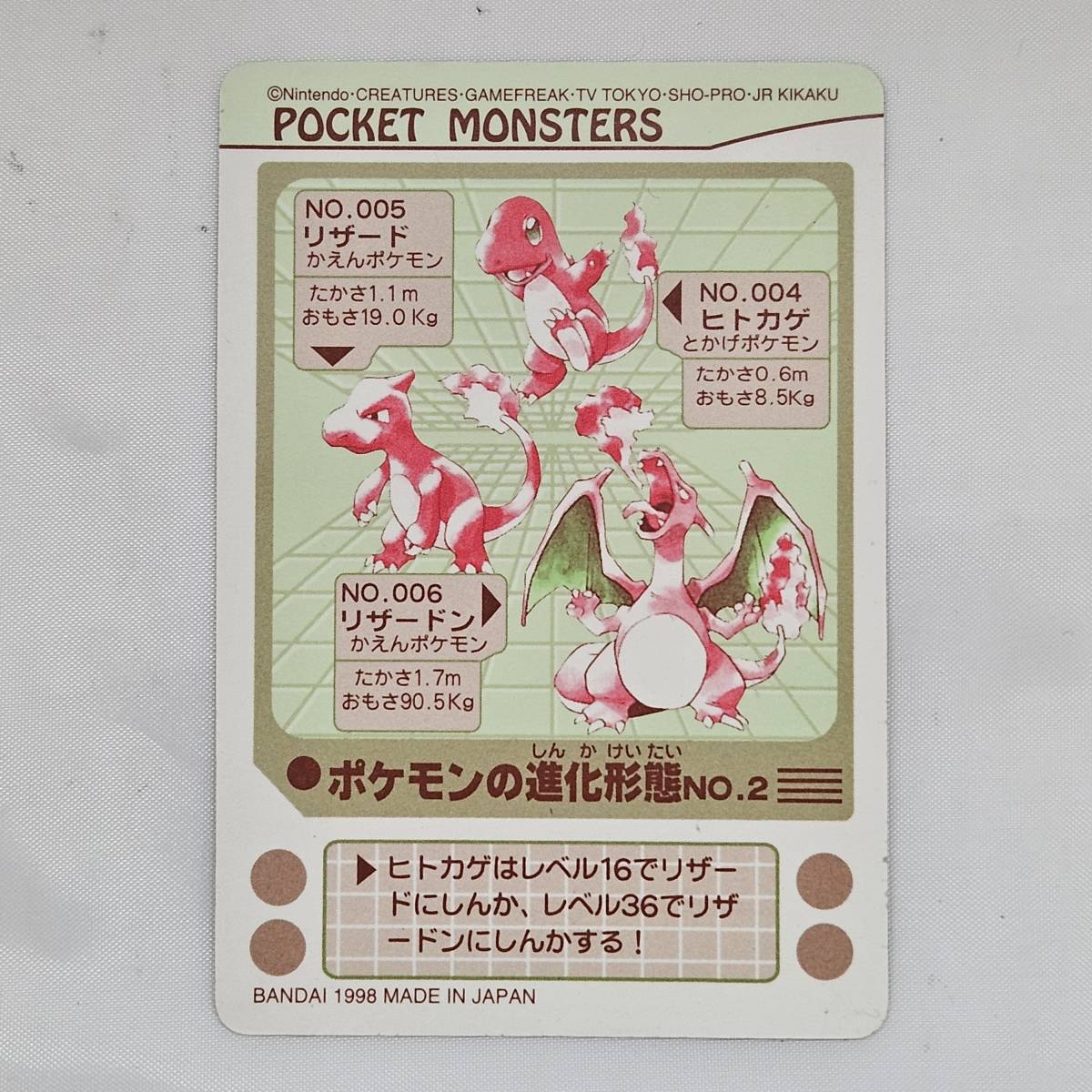 外部-0490】当時物 ポケモン シールダス ヒトカゲ，リザード