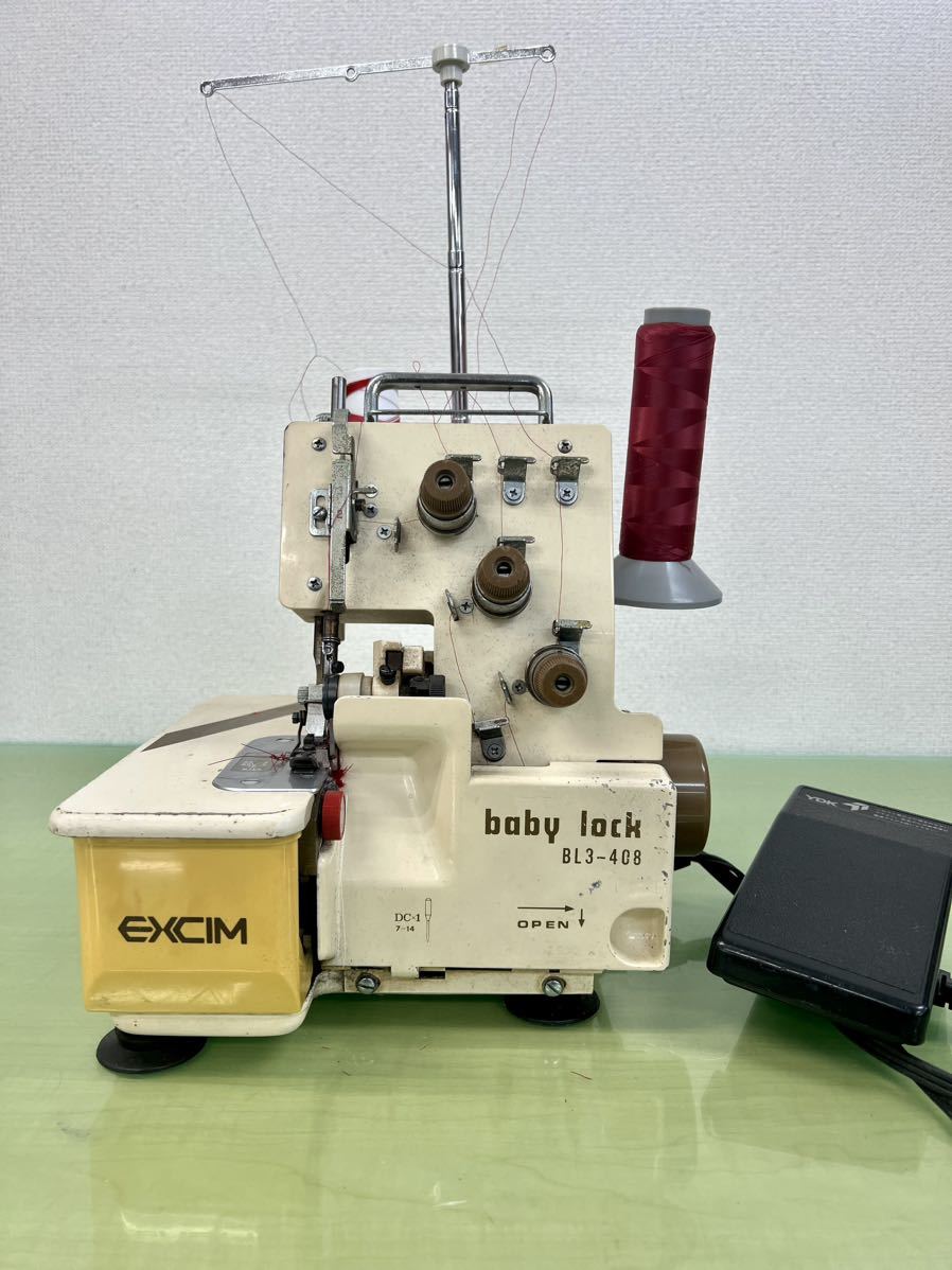 ロックミシン BABY LOCK BL3408 JUKI ジューキ ベビーロック フットコントローラー み 現状品 裁縫 ミシン ハンド