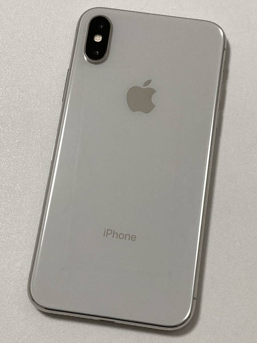 SIMフリー iPhoneX 64GB Silver シムフリー アイフォンX シルバー 銀