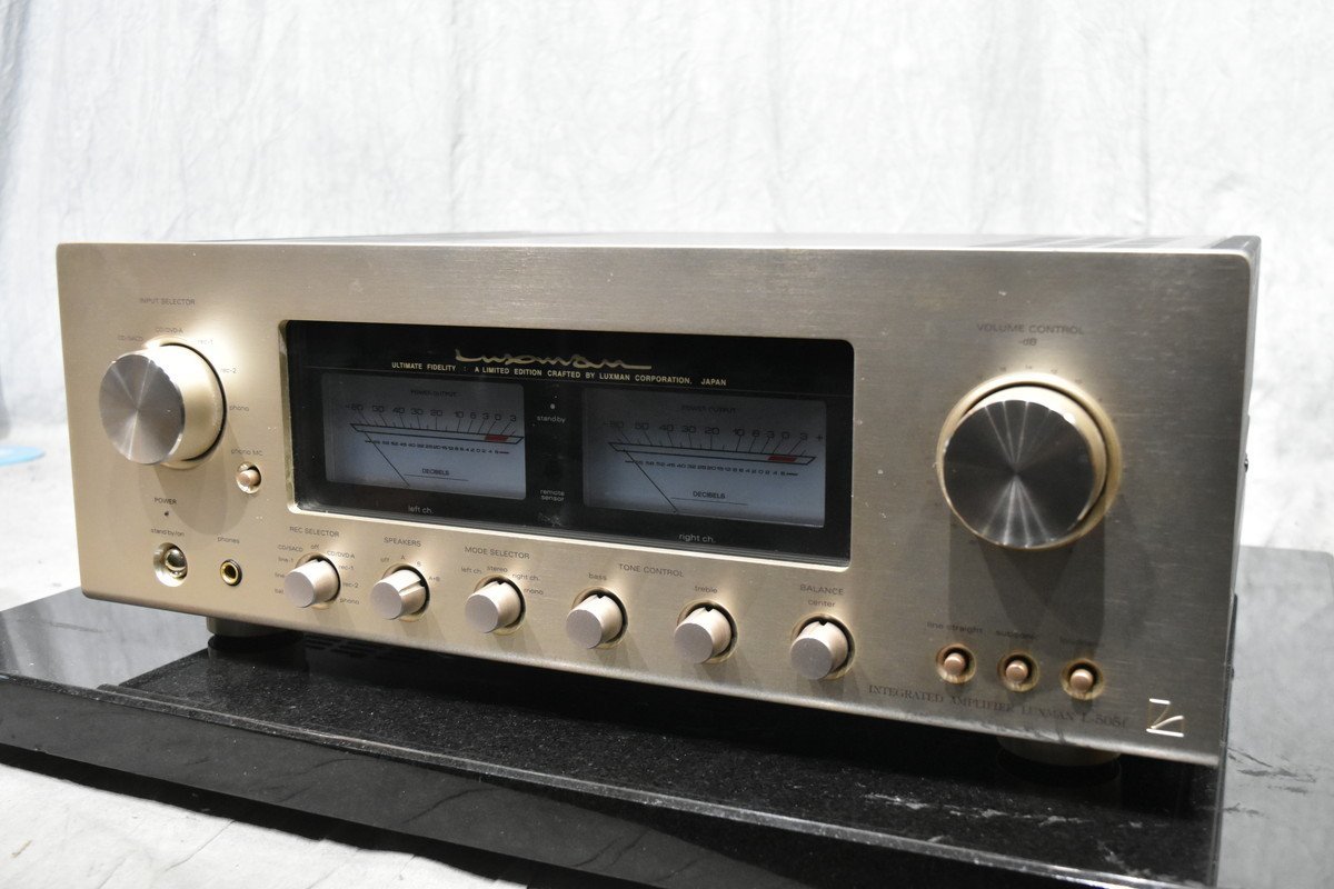 ★動作品!　LUXMAN プリメインアンプ SQ-505X 送料無料!!】LUXMAN ラックスマン プリメインアンプ L-505F 【ジャンク