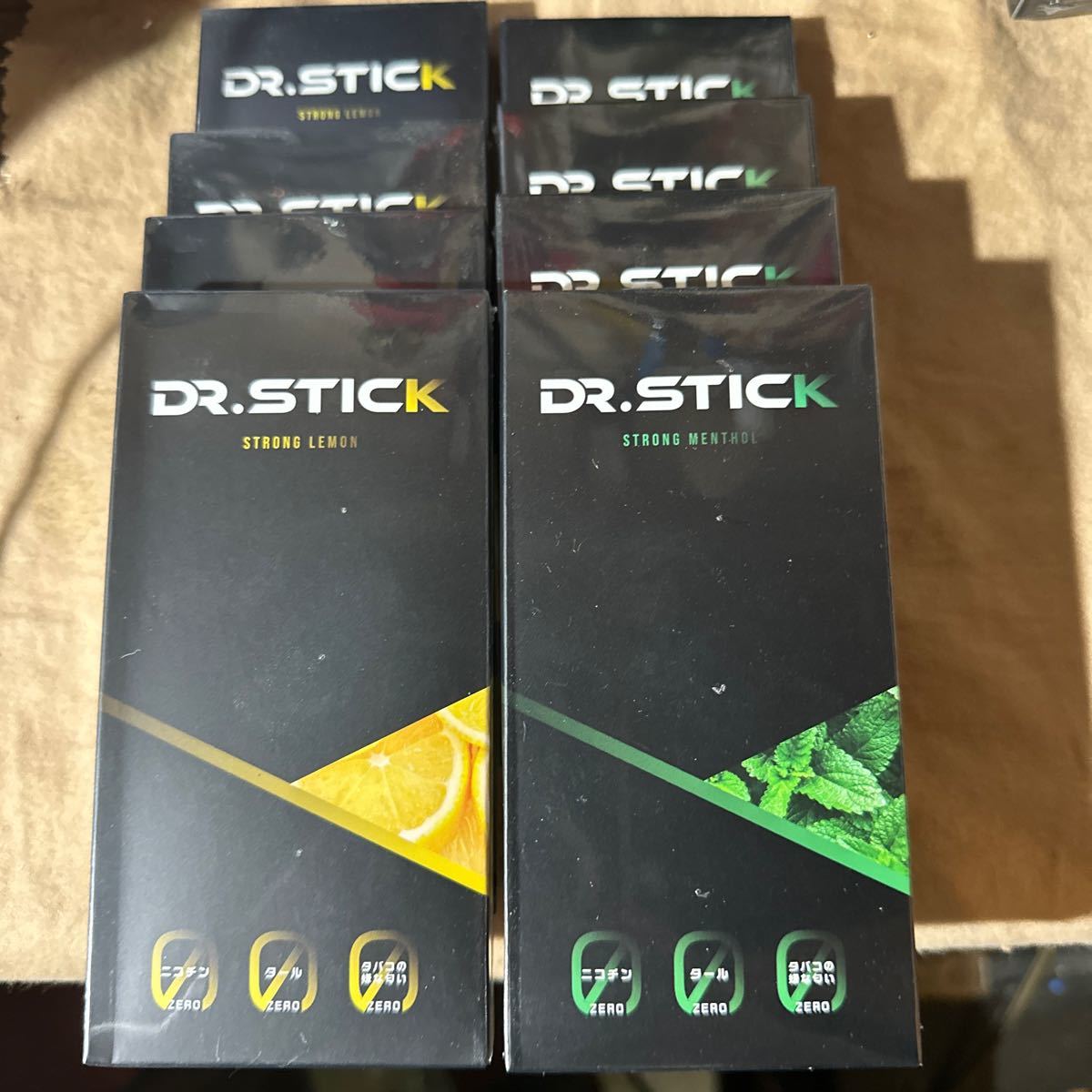 ②dr.stick メンソール4箱とレモン4箱の合計8箱セット
